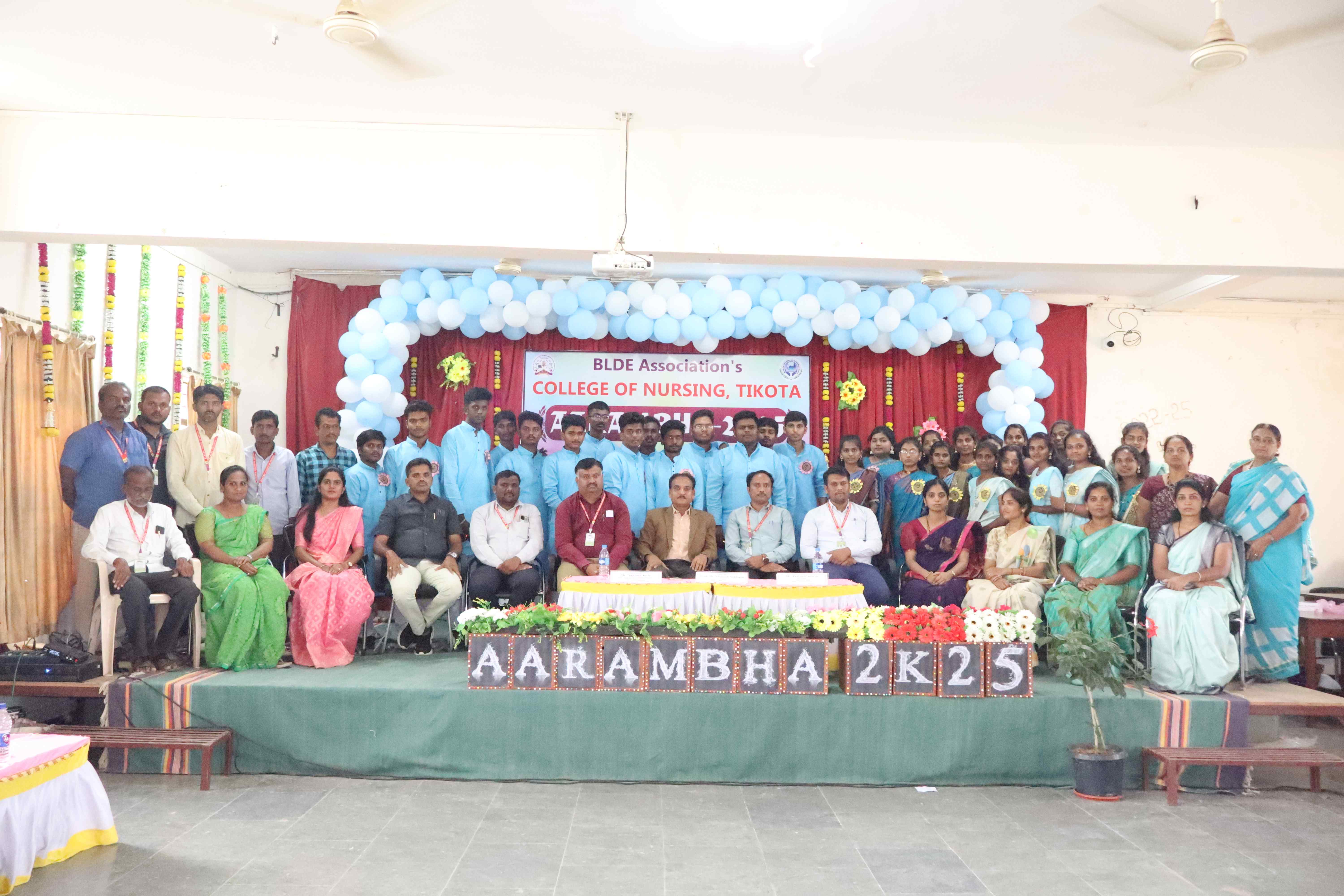 ಬಿಎಲ್ಡಿಇ ಸಂಸ್ಥೆಯ ನರ್ಸಿಂಗ್ ಮಹಾವಿದ್ಯಾಲಯ, ತಿಕೋಟಾದಲ್ಲಿ ಫ್ರೆಶರ್ಸ್ ಡೇ ಕಾರ್ಯಕ್ರಮವನ್ನು ಆಯೋಜಿಸಿತು.