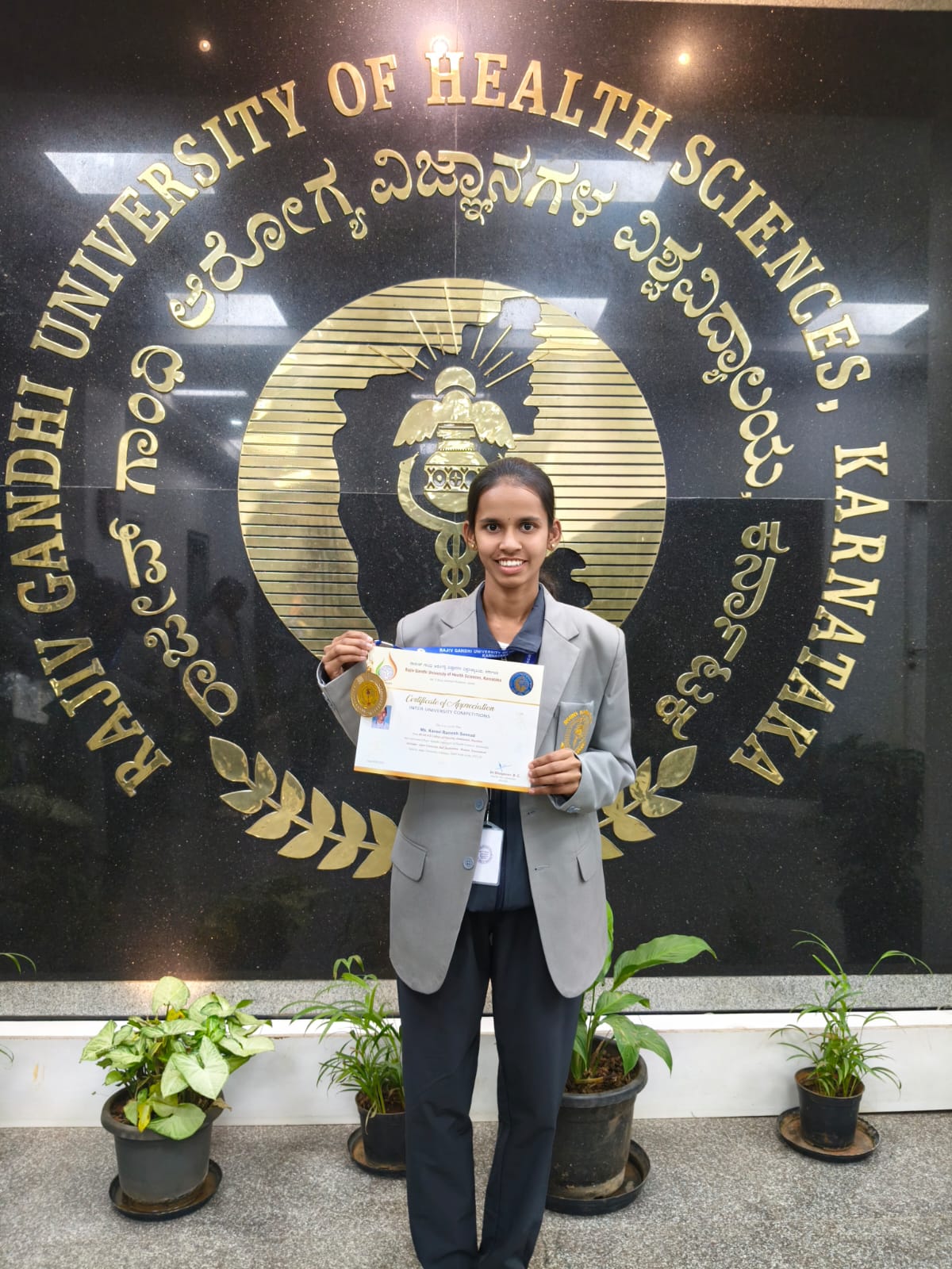 *RGUHS University Blue Honor for BLDEA&rsquo;s Nursing Student in National Ball Badminton Tournament*